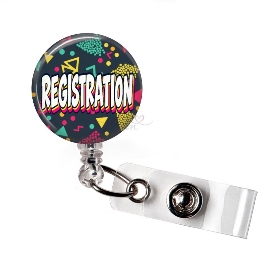 Registration Badge Reel Patient Access Hospital Healthcare ID Holder